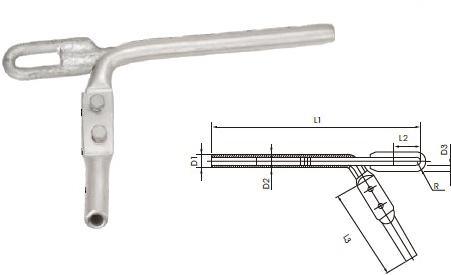 components of the strain clamps working together for proper tensioning