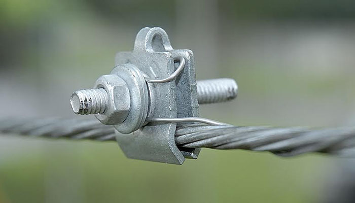 lashing wire clamp used on overhead power lines