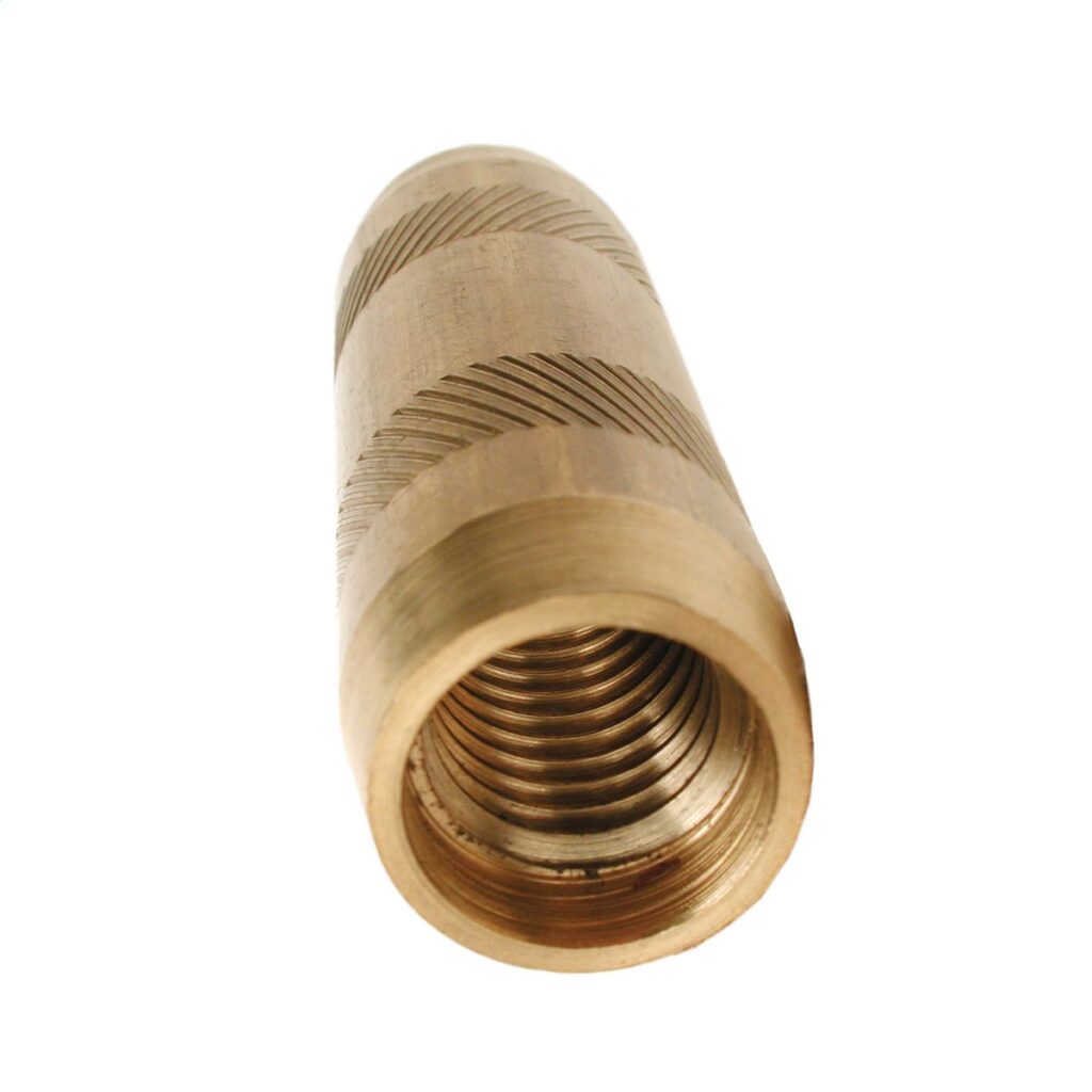 threaded type of ground rod coupling