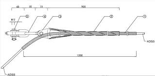 components of the preformed tension clamp helps to ensure proper security and support of the transmission lines 