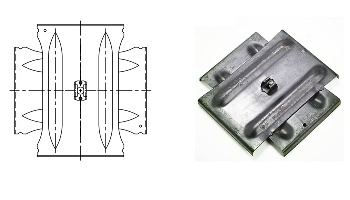 assess the various features of the cross plate anchor