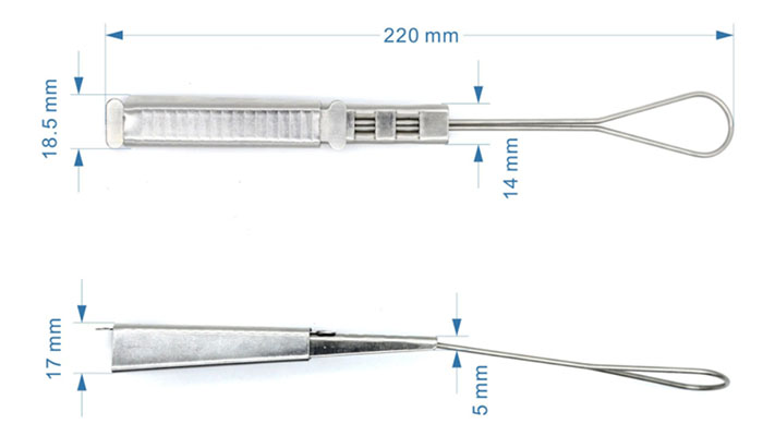 assess the key features of the drop wire clamp