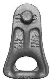 thimble clevis as used in overhead transmission lines