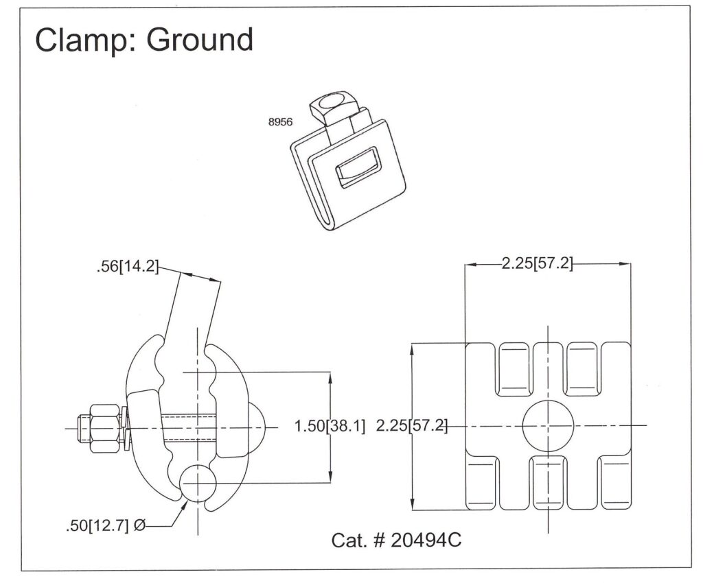 parts of a b strand ground clamp