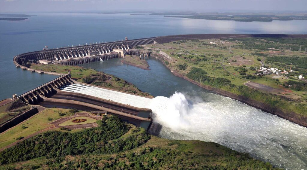 hydropower generation in South America