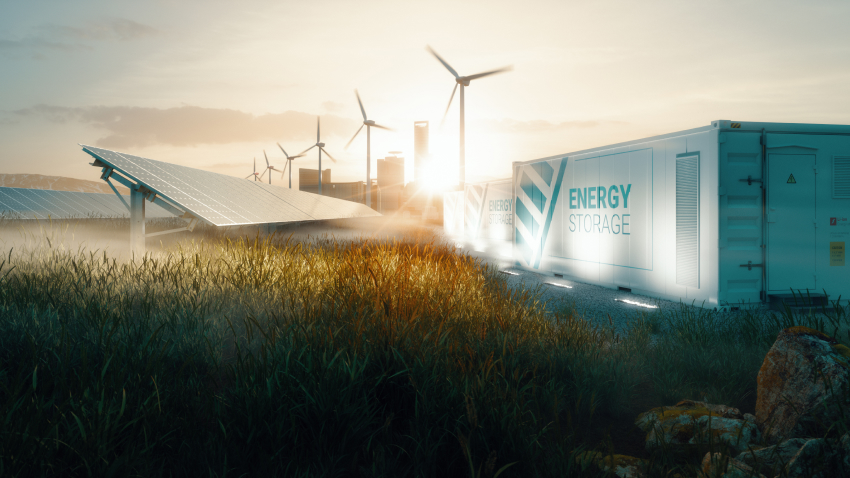 Energy storage systems addressing the intermittency of solar and wind power