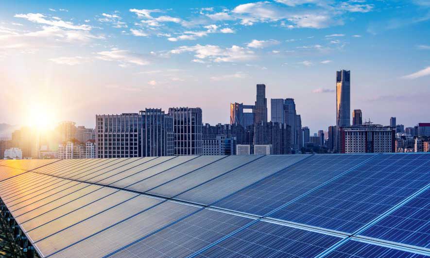 Solar Panels installed on rooftops