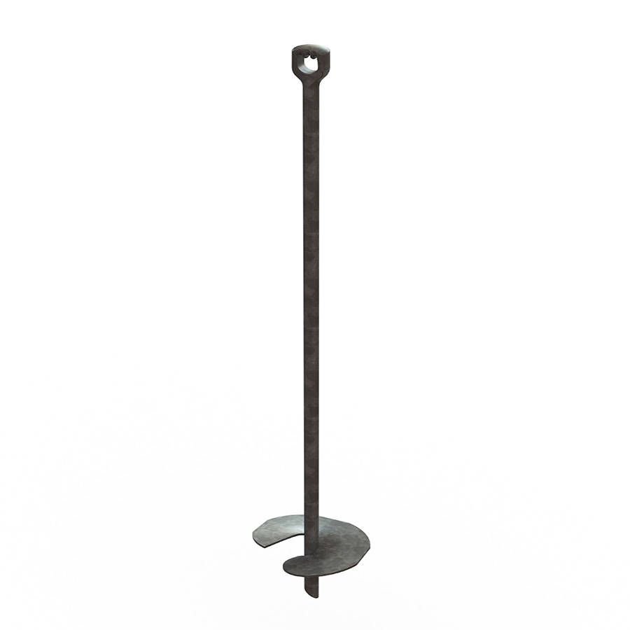 No wrench screw anchors secure utility poles