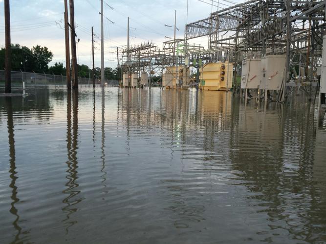 Floods affecting power distribution and transmission networks
