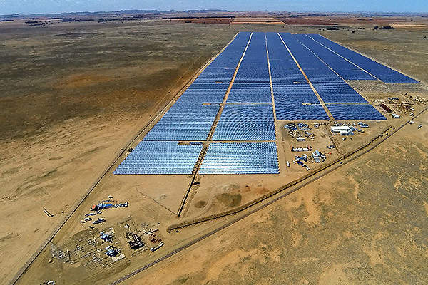 Utility-scale solar PV plant installation