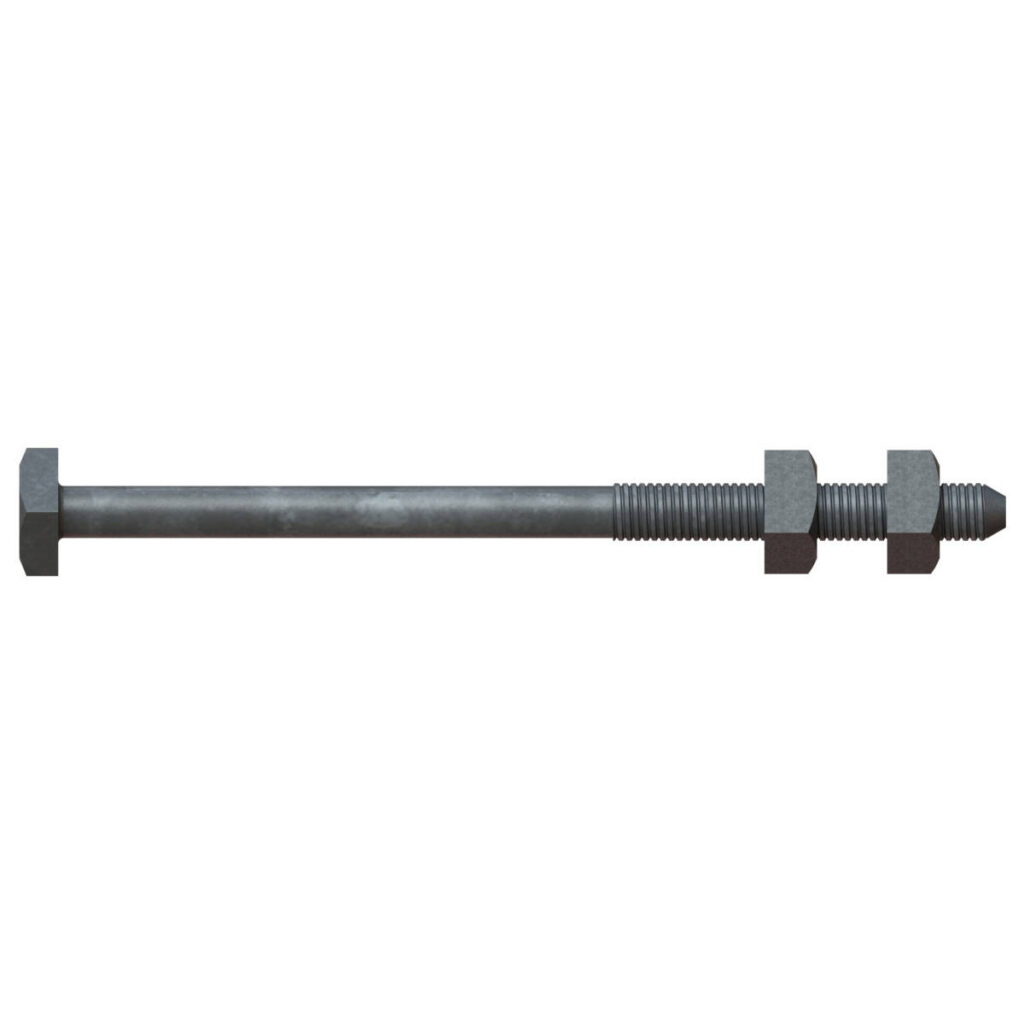 Cable suspension bolts transfer forces from conductors