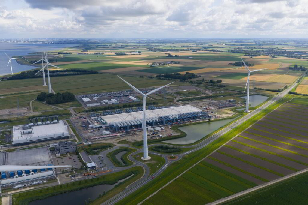 Wind energy integrated with the grid and data centers